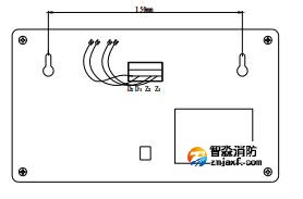 火災(zāi)顯示盤安裝示意圖