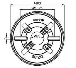 DZ-02探測器外形示意圖